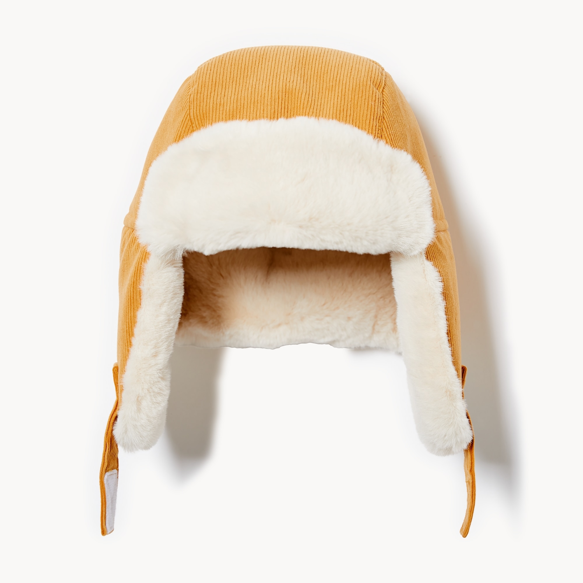 Toddler Boys' Corduroy Trapper Hat in Mustard from Joe Fresh