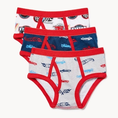 Toddler Boys' 3-Pack Hot Wheels Briefs - Red