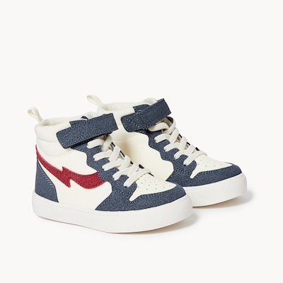 Espadrilles hautes pour petits garçons - Blanc