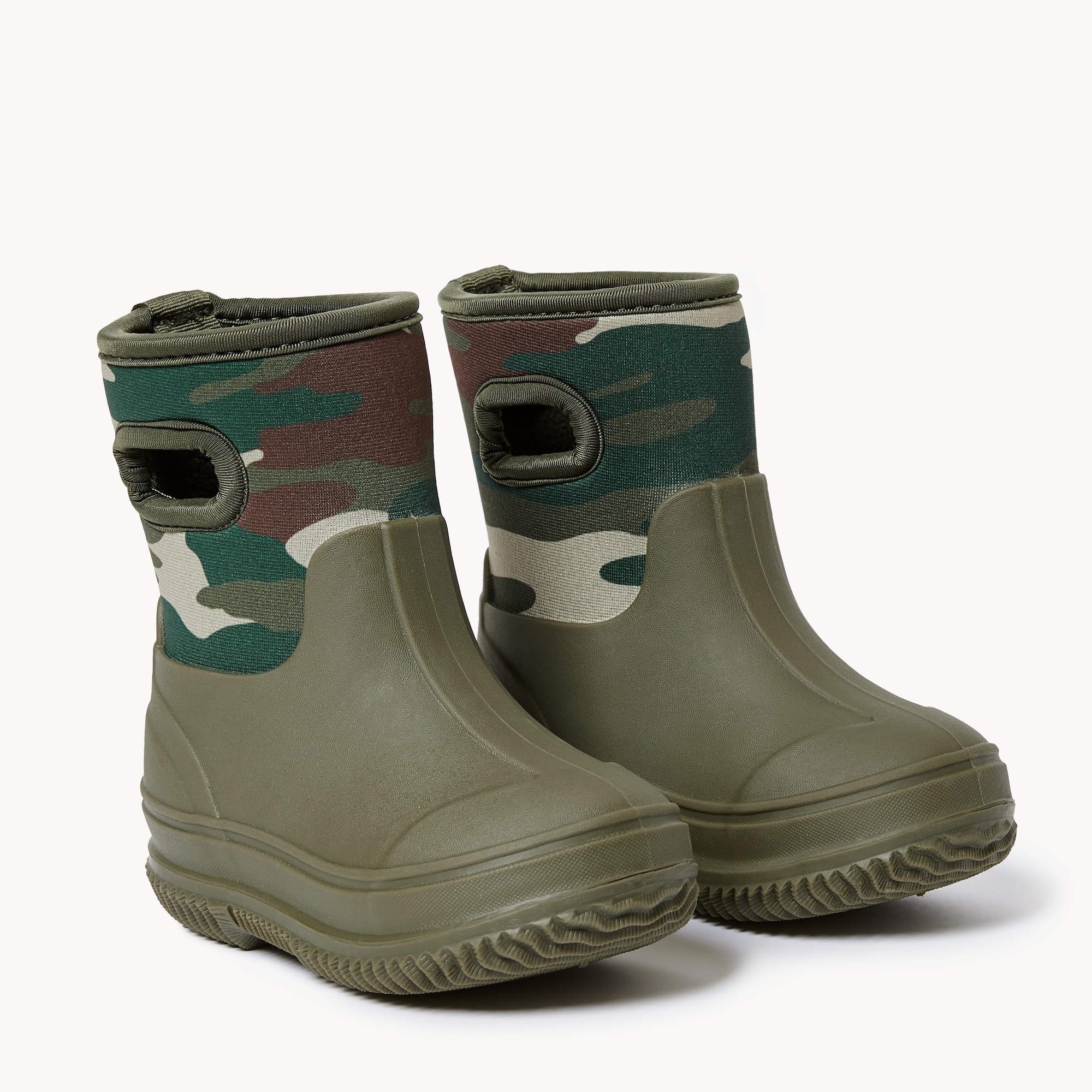 Toddler Boys' Neoprene Rain Boots in Olive from Joe Fresh