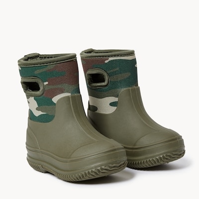 Bottes de pluie en néoprène pour petits garçons - Olive