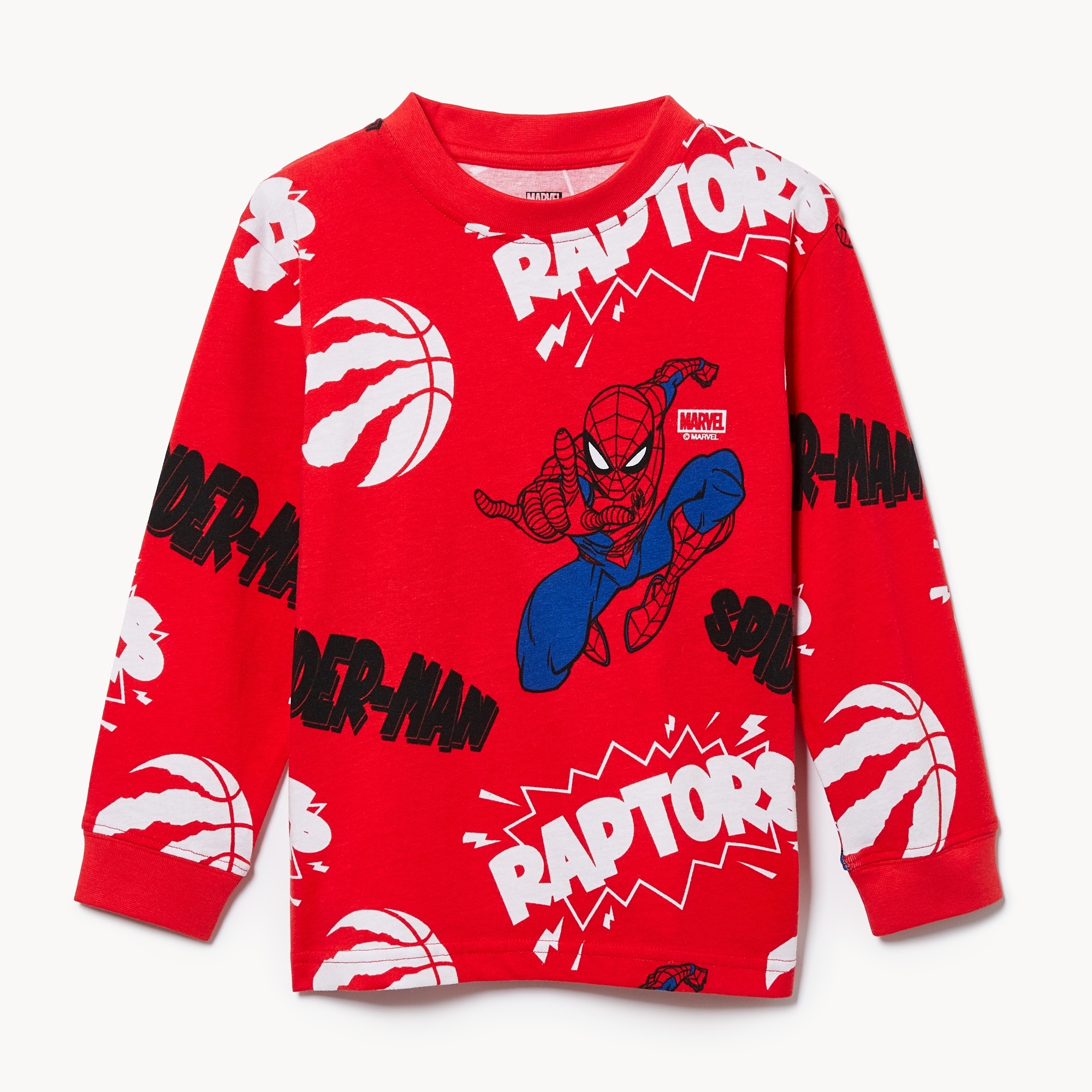 Toddlers' NBA Raptors Long Sleeve Top in Red from Joe Fresh