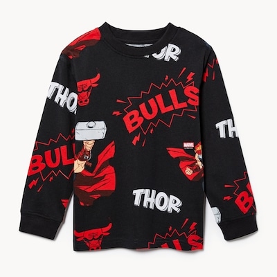 Haut Bulls NBA et Thor Marvel, tout-petits - Noir