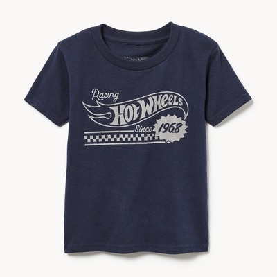 T-shirt imprimé Hot Wheels pour petits garçons - Mélange de marine foncé