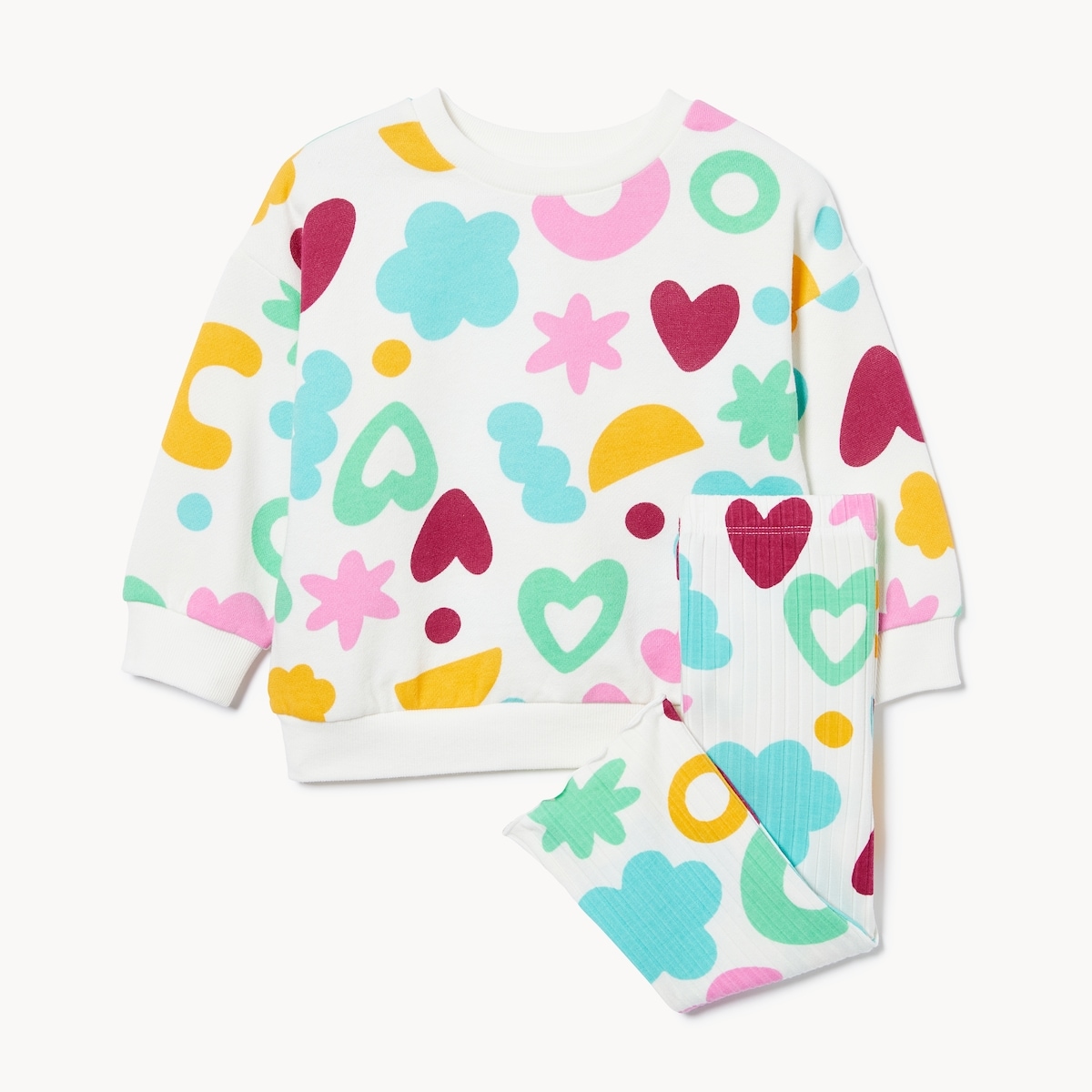 Baby Girls' Crayola 2-Piece Printed Set - Off White