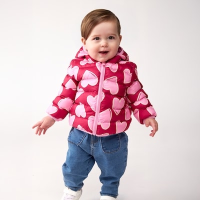 Baby Transitional Puffer Jacket - Magenta