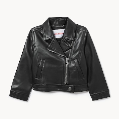 Veste de moto pour bébés filles - Noir JF