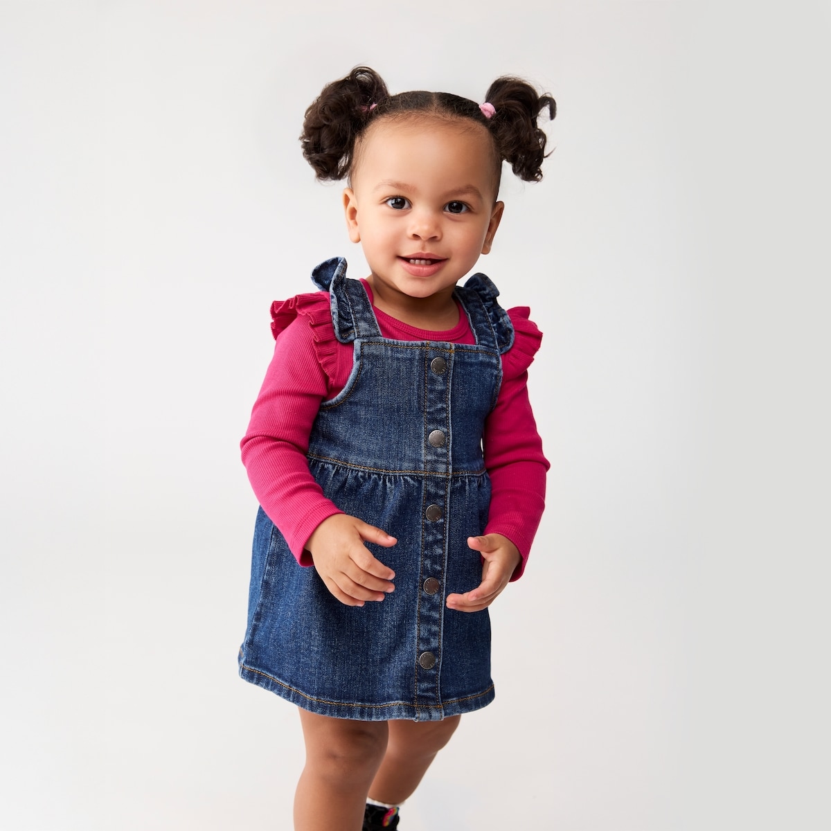Baby Girls' Denim Pinafore