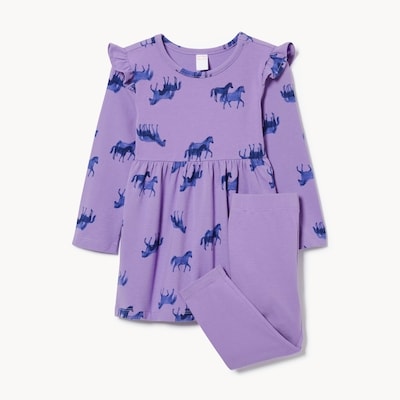 Ensemble 2pices avec robe pour bbs filles
