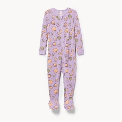 Baby Girls' Printed Sleeper - Lavender