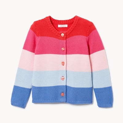 Cardigan arc-en-ciel pour bbs filles