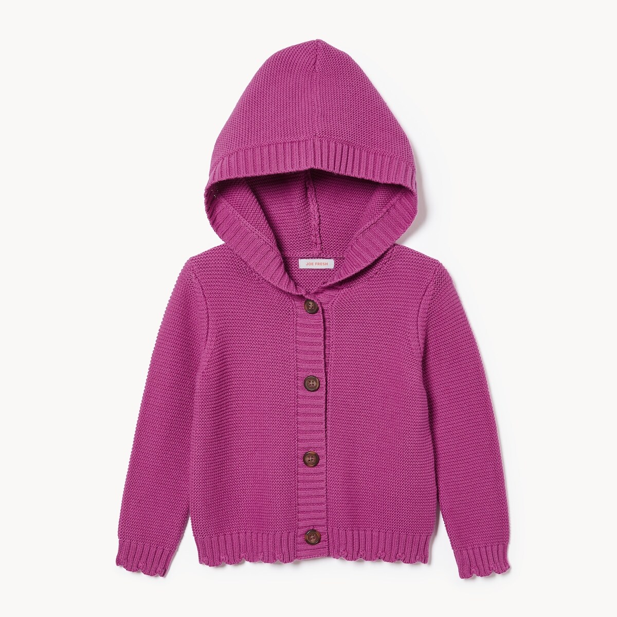 Cardigan  capuchon pour bbs filles