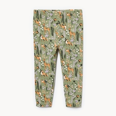 Legging imprimé pour bébés filles - VERT POUSSIEREUX