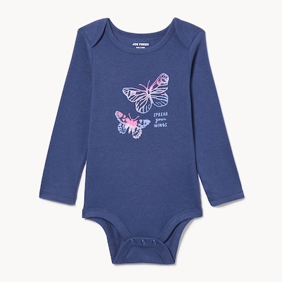 Baby Girls' Graphic Bodysuit - Indigo