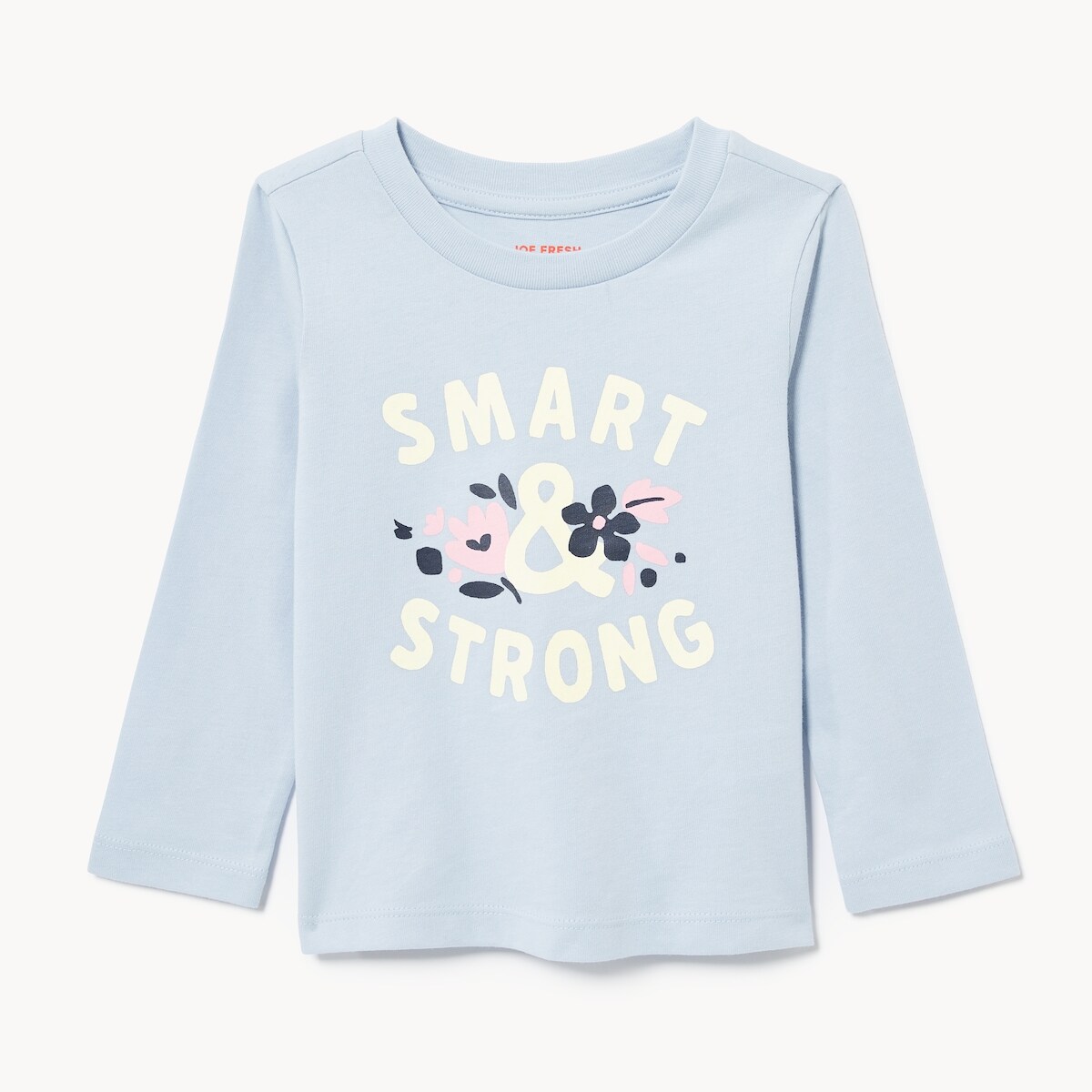 Baby Graphic Long Sleeve Top - Pale Blue