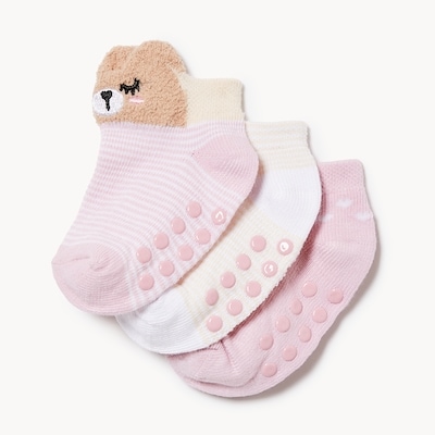Baby Girls' 3-Pack Low-Cut Socks - Purple