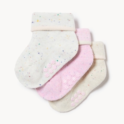 Joe Fresh Baby Girls' 3-Pack Turn Cuff Socks 1 ea, $6.00/1ea