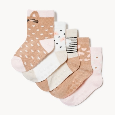 Joe Fresh Baby Girls' 5-Pack Crew Socks 1 ea, $8.00/1ea