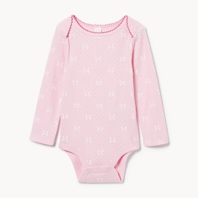 Baby Girls' Pointelle Bodysuit - Light Pink