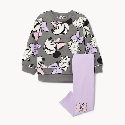 Ens. Minnie Mouse et Daisy de Disney, bébés filles - Lilas