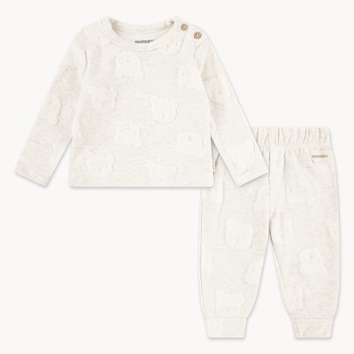 Ens. Huggies avec pantalon pour bébés filles - Sable Pâle