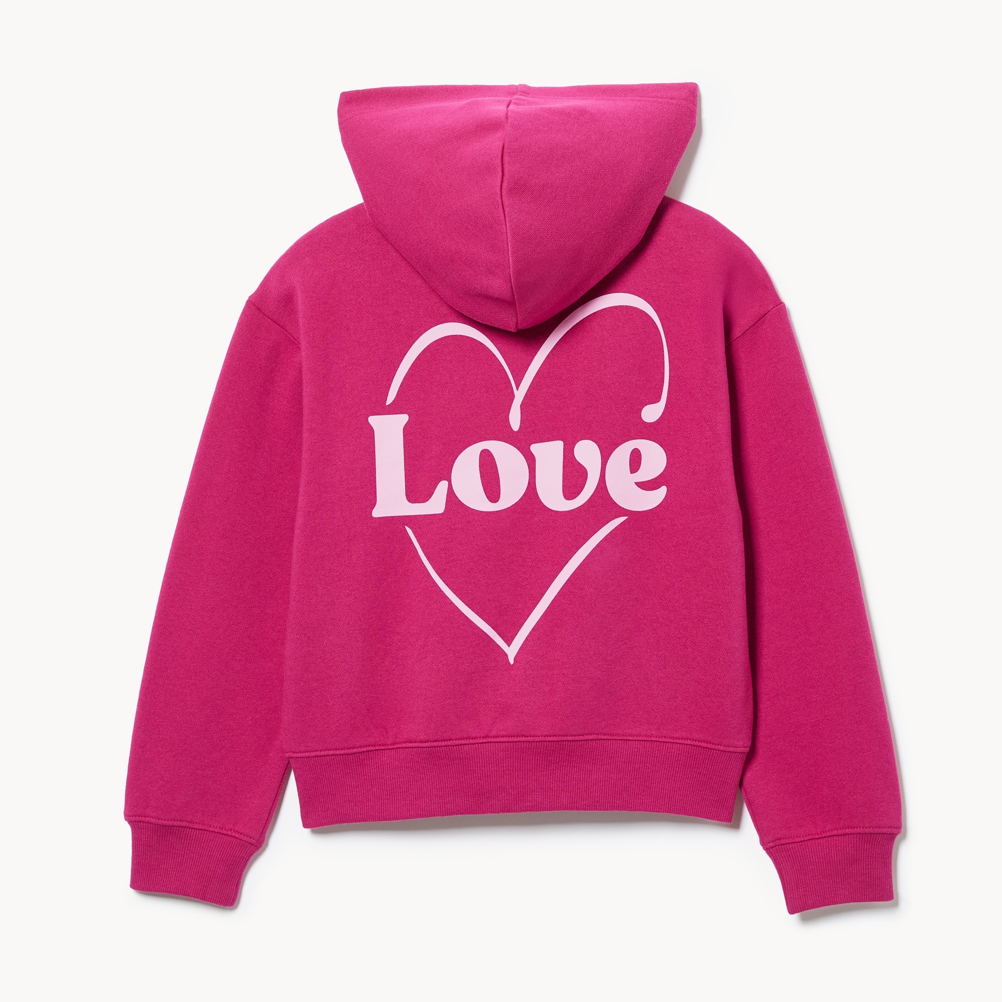 Kid Girls' Graphic Zip-Up Hoodie in Magenta from Joe Fresh