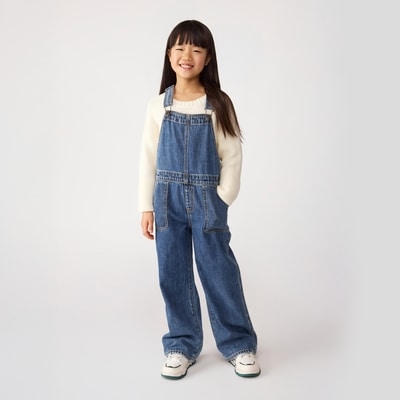 Salopette en denim pour filles