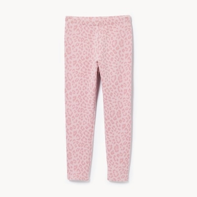 Kid Girls' Printed Fuzzy Legging - Open Violet