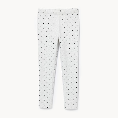 Legging imprimé en molleton pelucheux pour filles - GRIS PALE