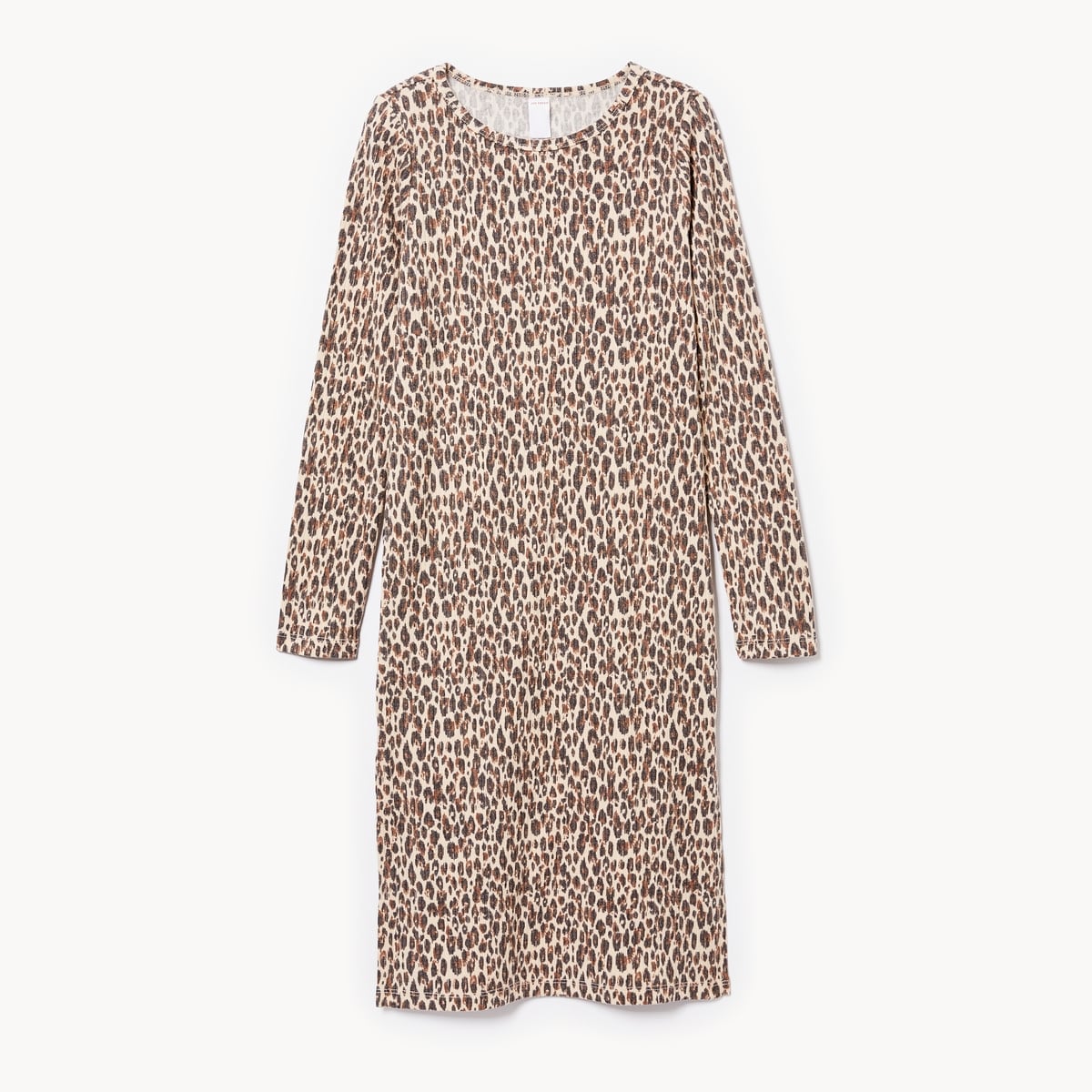 Tween Girls' Printed Midi Dress - Light Sand