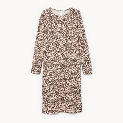 Robe midi imprimée pour préadolescentes - Sable Pâle