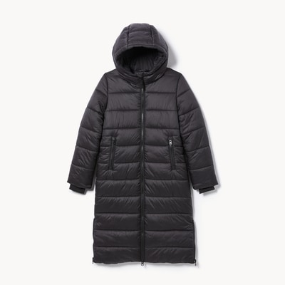 Kid Girls’ Extra Long Puffer - JF Black