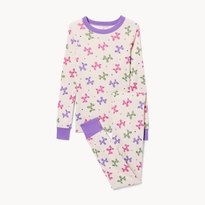 Ens. pyjama imprimé pour filles - Sable Pâle