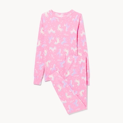 Kid Girls' 2-Piece Sleep Set - Dusty Fuchsia