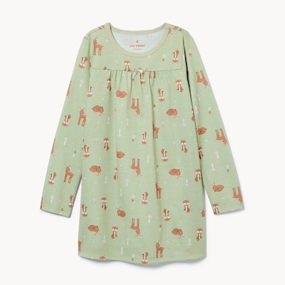 Chemise de nuit imprimée pour filles - Olive