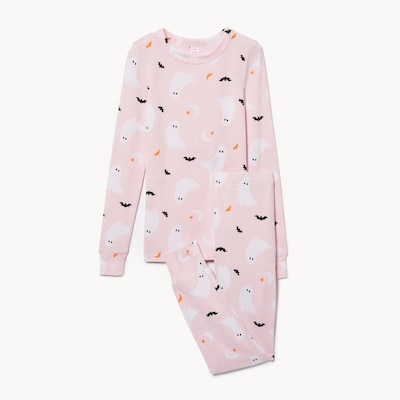 Kid Girls' 2-Piece Printed Sleep Set - Light Pink
