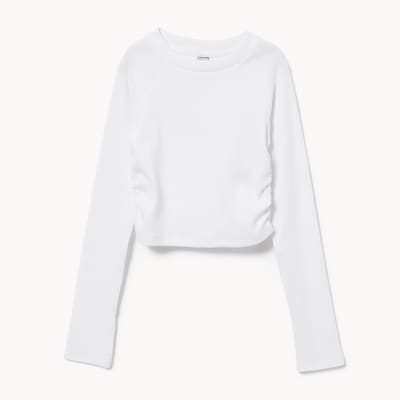 Kid Girls' Active Long Sleeve Top - Bright White