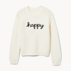 Joe Fresh Chandail en tricot Happy pour filles 1 ea, 24,00 $/1ch