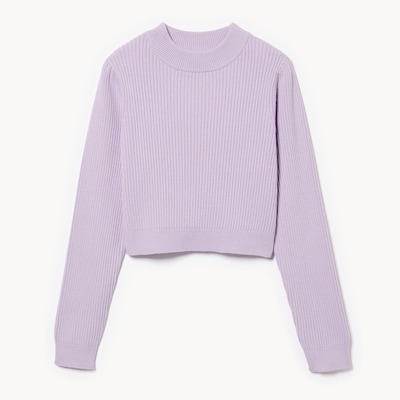 Chandail à manches bouffantes pour filles - Lilas