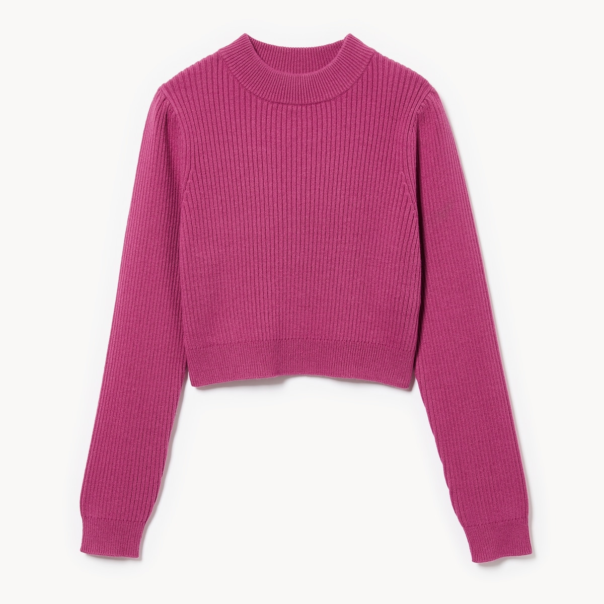 Kid Girls' Puff Sleeve Pullover - Magenta