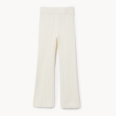 Kid Girls' Wide Leg Sweater Pant - Off White