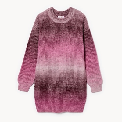 Robe-chandail ombrée pour filles - Magenta