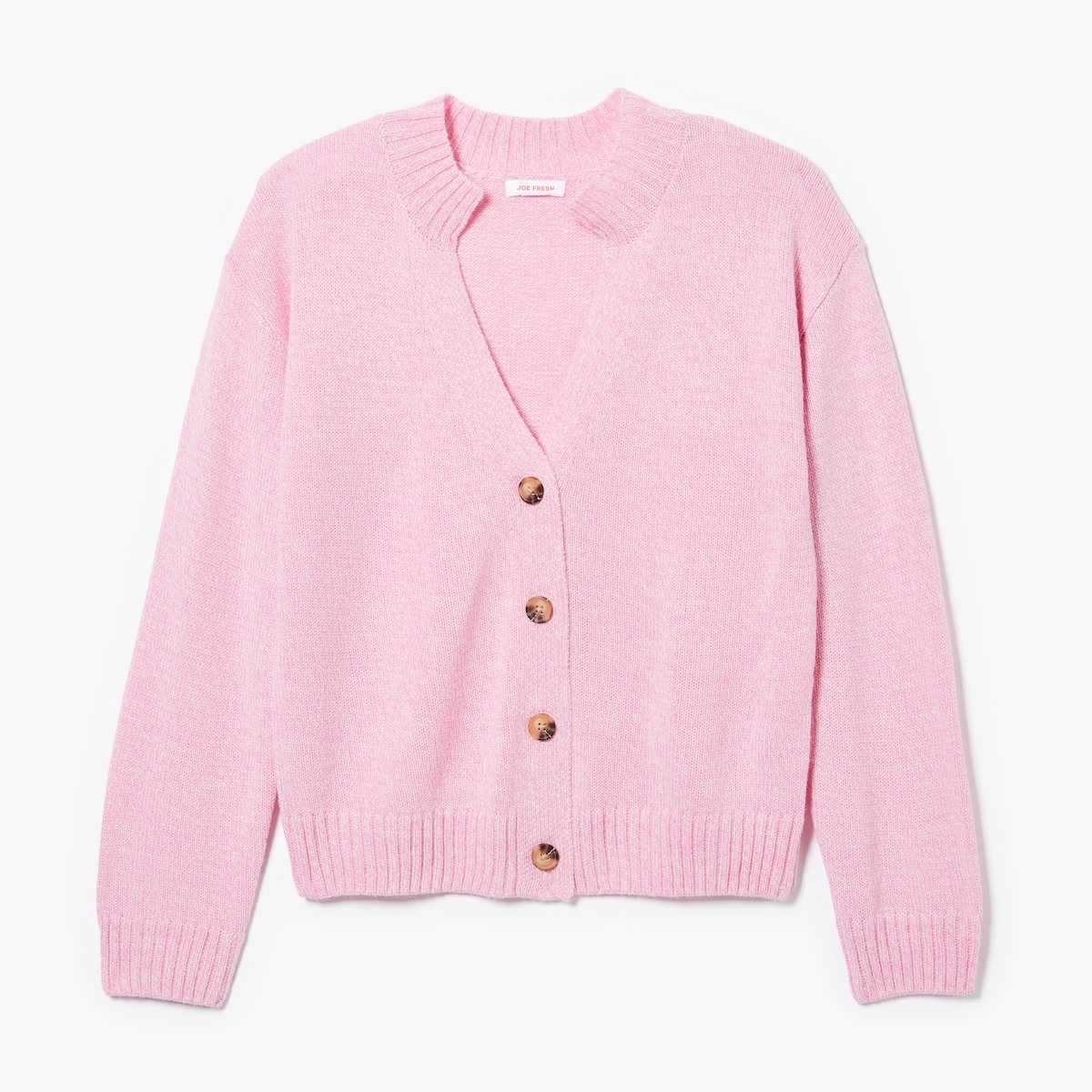 Kid Girls' Open Collar Cardigan - Mauve