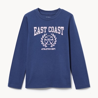 Kid Graphic Long Sleeve Top - Indigo