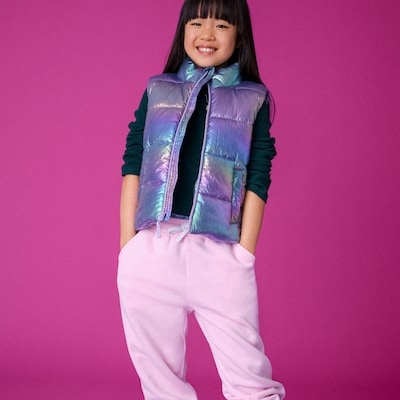 Kid Girls' Puffer Vest - Lilac