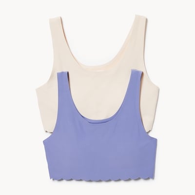 Ens. 2 bustiers invisibles pour filles - Bleu