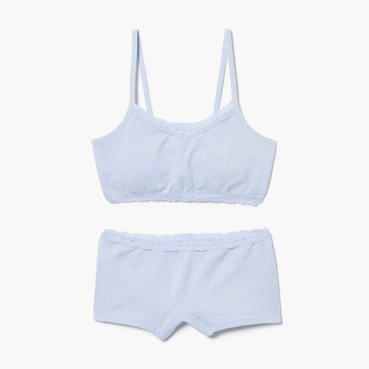 Ens. 2bustiers en dentelle sans couture - Bleu
