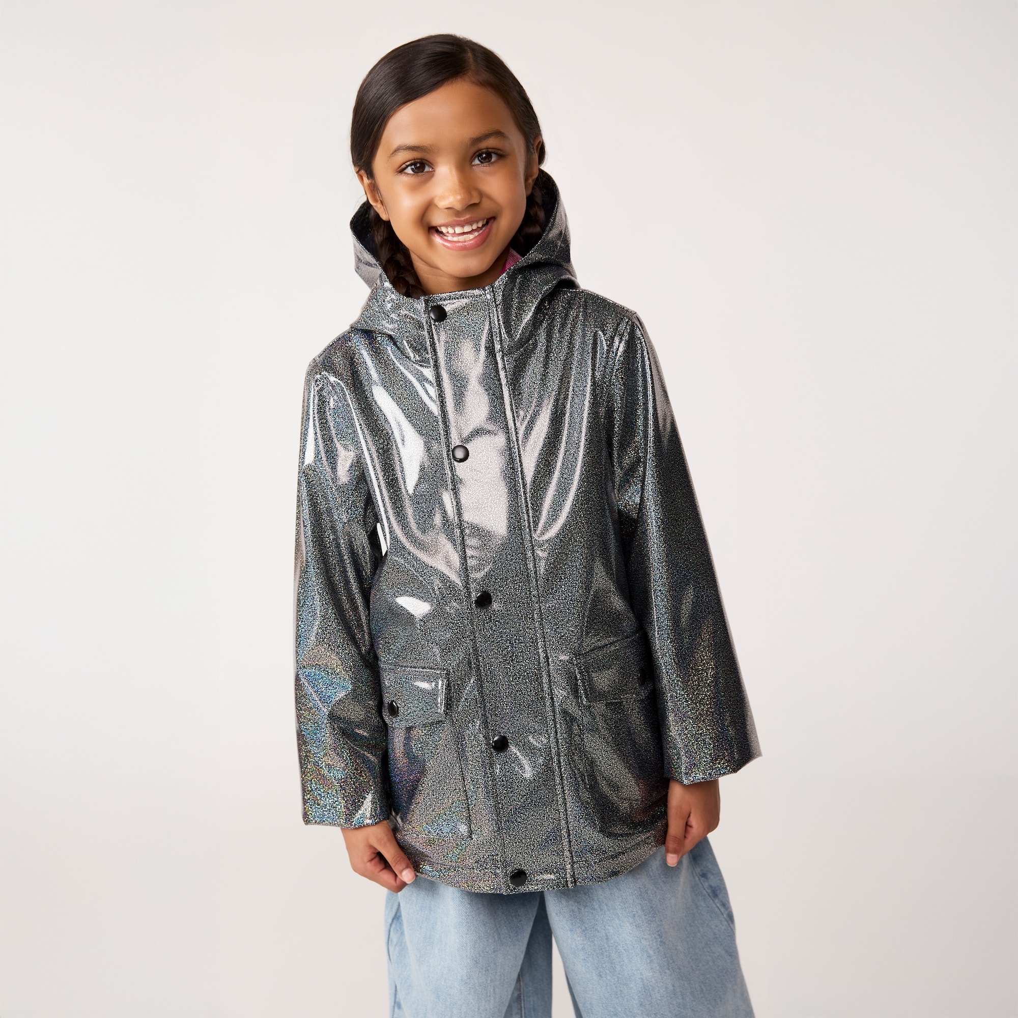 Children Raincoat Girls Clear Rain Jacket Fewl Cartoon Transparent
