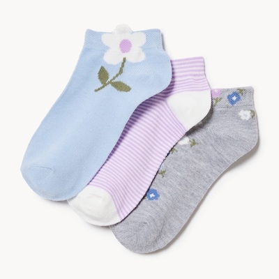 Kid Girls' 3-Pack Low-Cut Socks