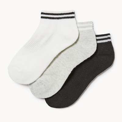 Ens. 3 paires de socquettes pour filles - Noir